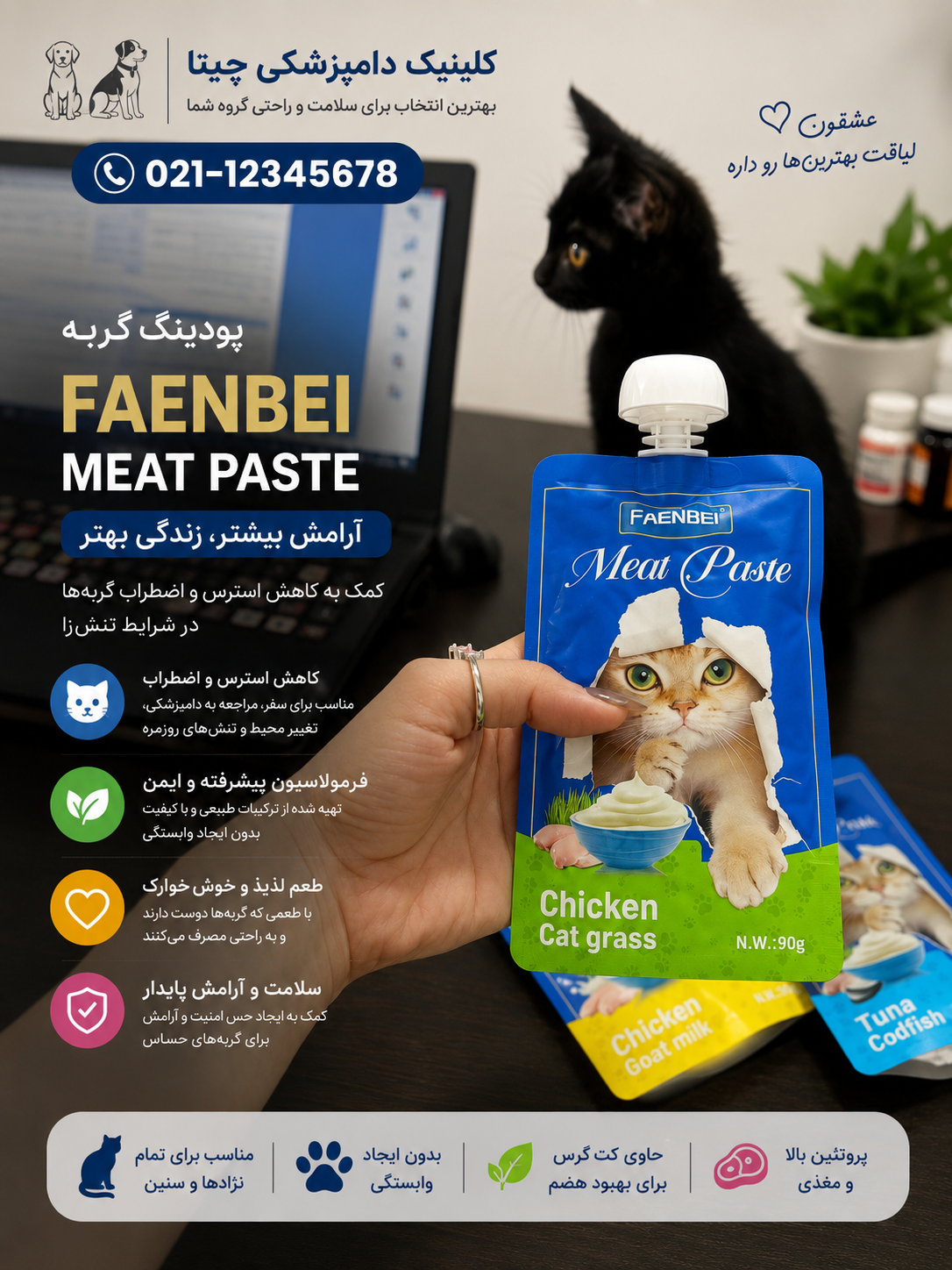 پودینگ فانبی گربه