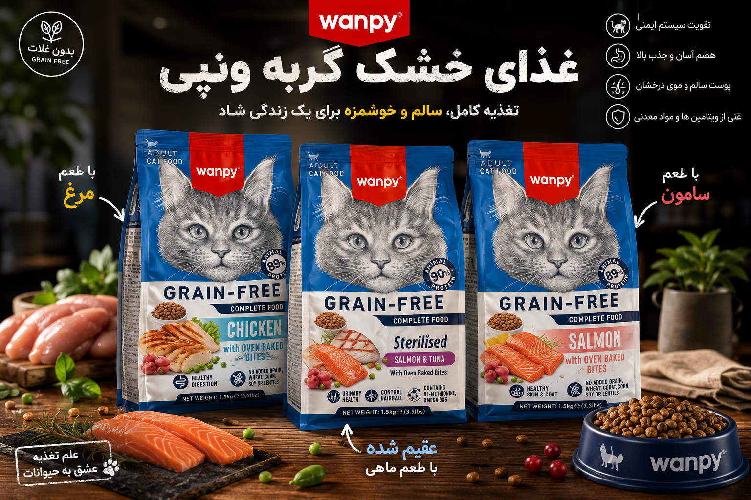 غذا خشک ونپی